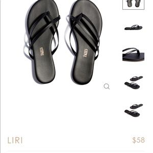 TKEES sandals. Liri size 7 in color sable. Brand new with tags and bag.